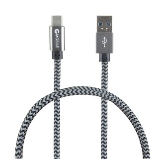 Foto 1 | Cable Tipo C A Usb G Mobile 15w 1 M Gris