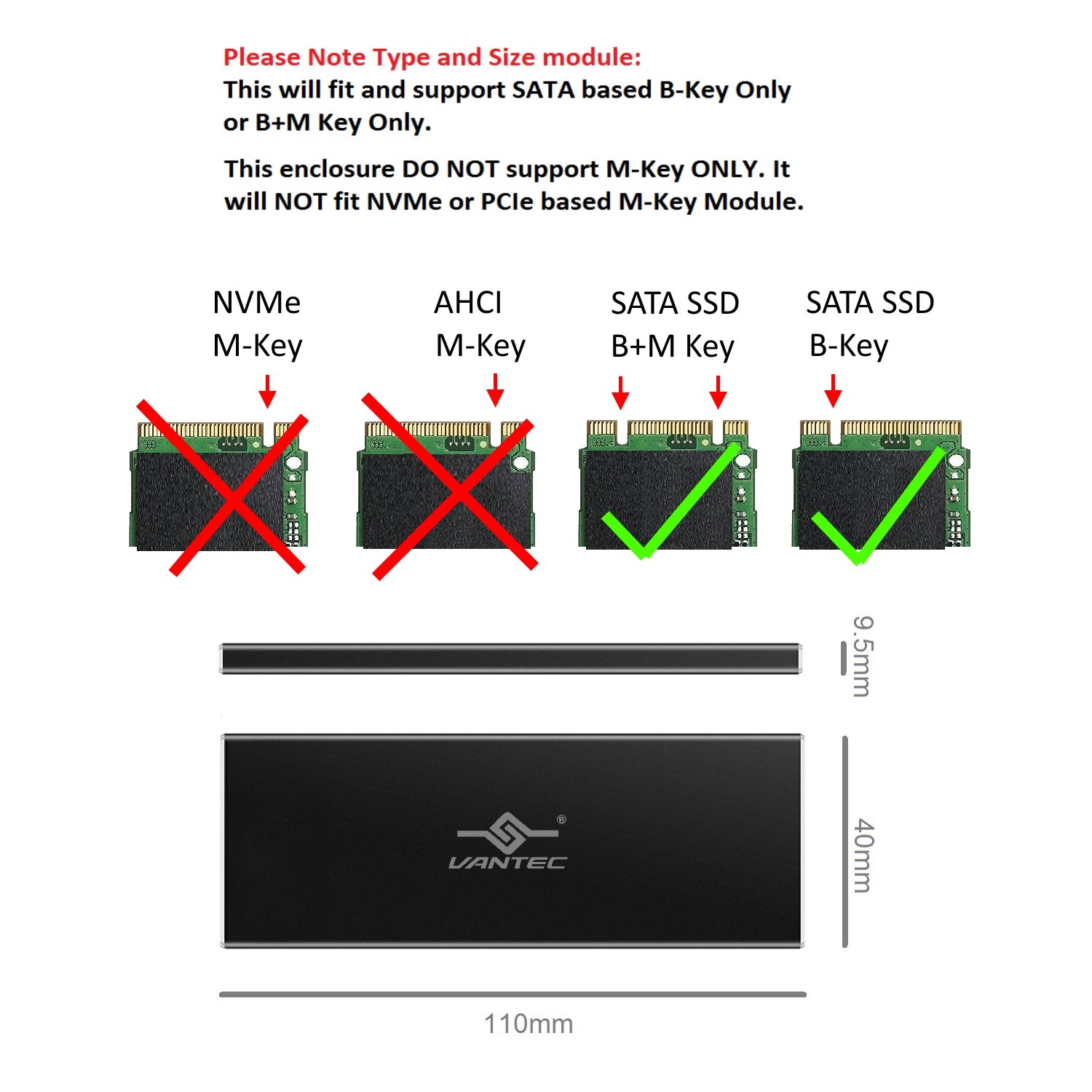 Foto 3 pulgar | Carcasa Ssd Vantec Nexstar Sx M.2 A Usb 3.0 Negra - Venta Internacional.