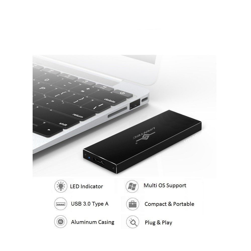 Foto 6 | Carcasa Ssd Vantec Nexstar Sx M.2 A Usb 3.0 Negra - Venta Internacional.