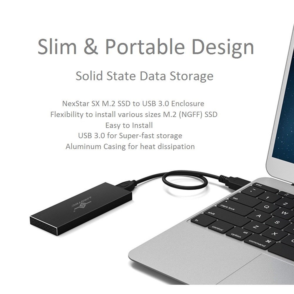 Foto 8 pulgar | Carcasa Ssd Vantec Nexstar Sx M.2 A Usb 3.0 Negra - Venta Internacional.