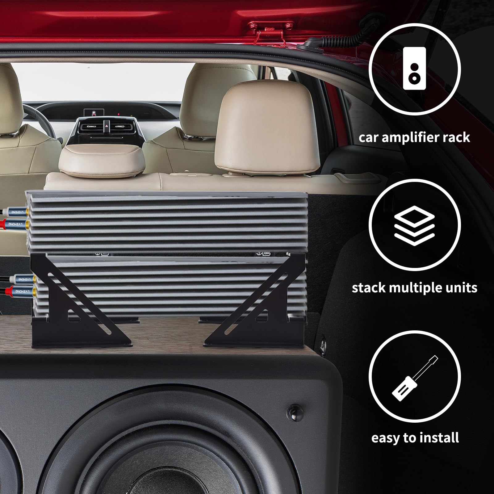 Foto 5 | Amplificador Ruomi1y De 2 Amplificadores Para Audio De Coche Droppin Hz - Venta Internacional.