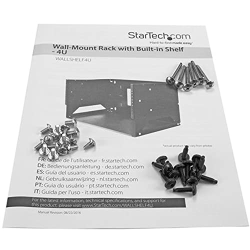 Foto 7 | Rack De Red De Montaje En Pared Startech.com De 2 Postes Y 4u Con Estante - Venta Internacional.