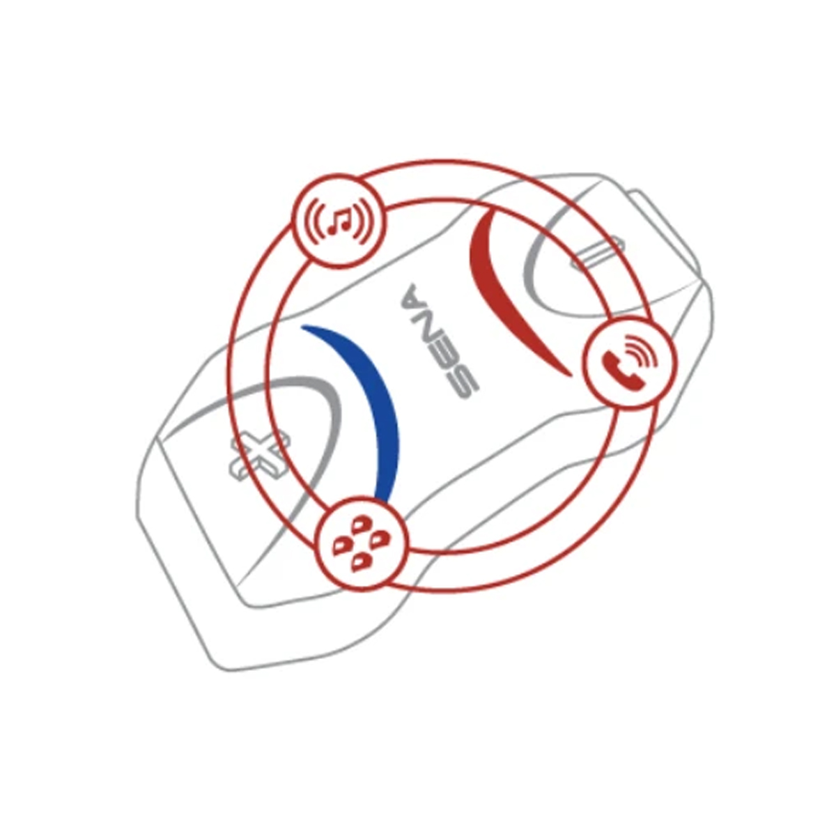 Foto 3 pulgar | Intercomunicador Sena para Casco de Moto 10r Bluetooth