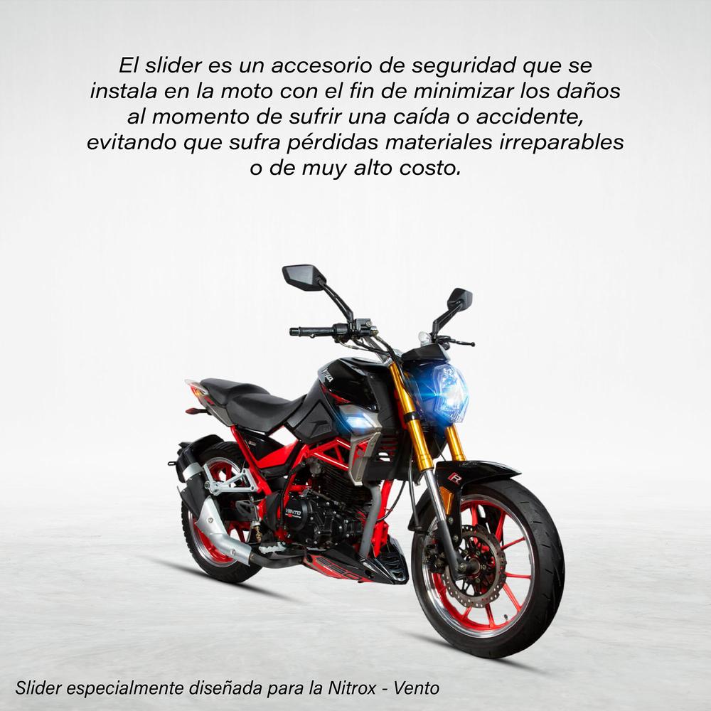 Foto 3 | Slider para Moto Match Nitrox color Negro