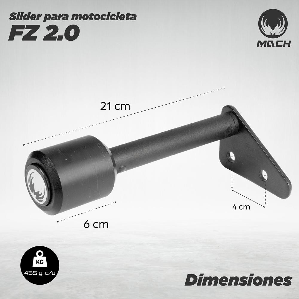 Foto 3 pulgar | Slider para Moto Match Fz 2.0 color Negro