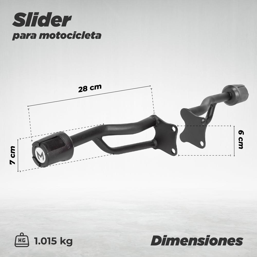 Foto 3 pulgar | Slider para Moto Match Gixxer Sf color Negro