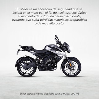 Foto 3 | Slider con Burrera para Moto Match Pulsar 200 Ns color Negro