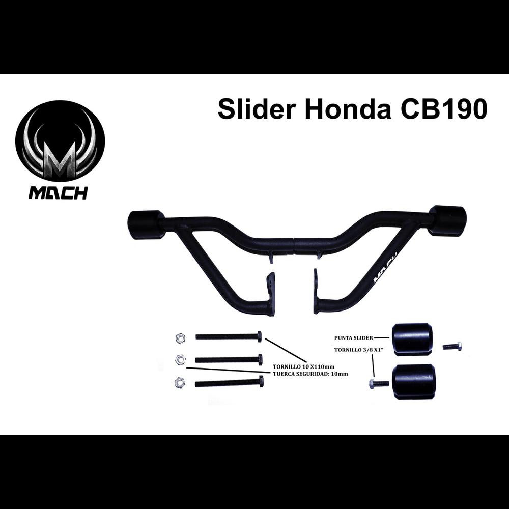 Foto 5 pulgar | Slider para Motos Match Cb 190 color Negro