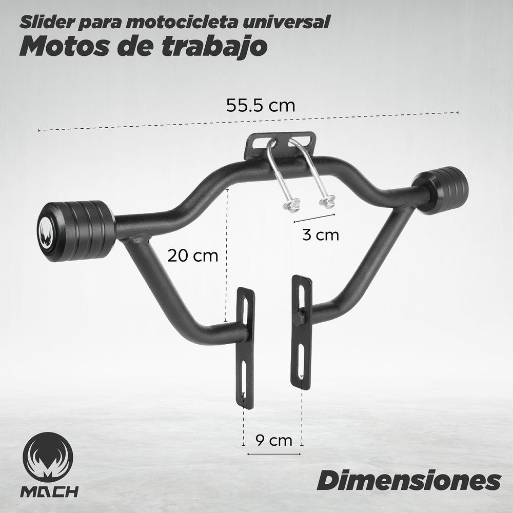 Foto 3 pulgar | Slider para Motos de Trabajo Match Universal color Negro