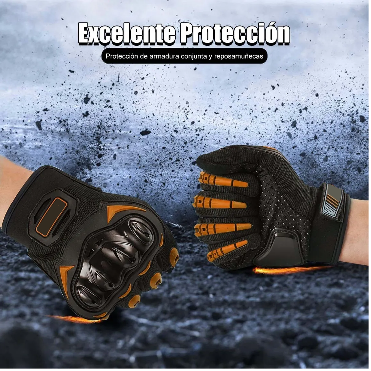 Foto 4 pulgar | Guantes para Motociclista Eo Safe Imports Talla L