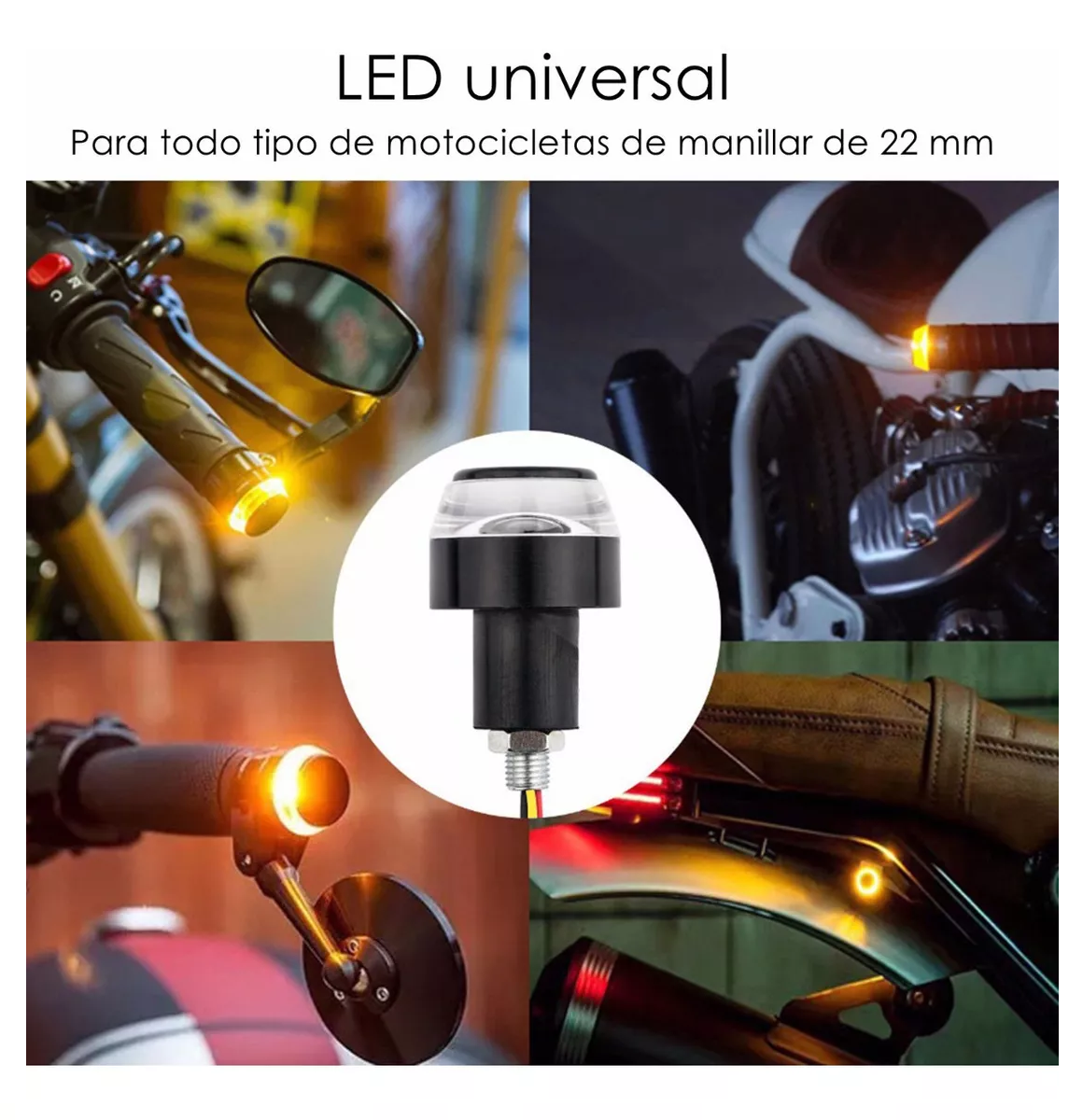 Foto 6 pulgar | Luz Led Belug Manillar Giro para Puños Direccional de Motocicletas