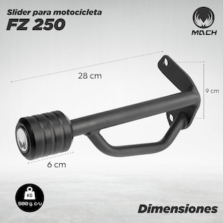 Foto 2 | Slider para Motocicleta Fierro Match Fz 250 color Negro