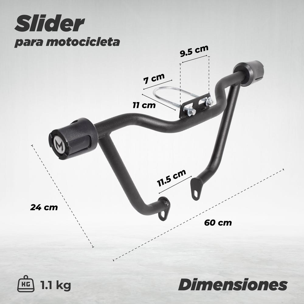 Foto 3 pulgar | Slider para Motocicleta Match Bit 150 color Negro