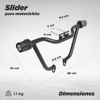 Foto 2 | Slider para Motocicleta Match Bit 150 color Negro