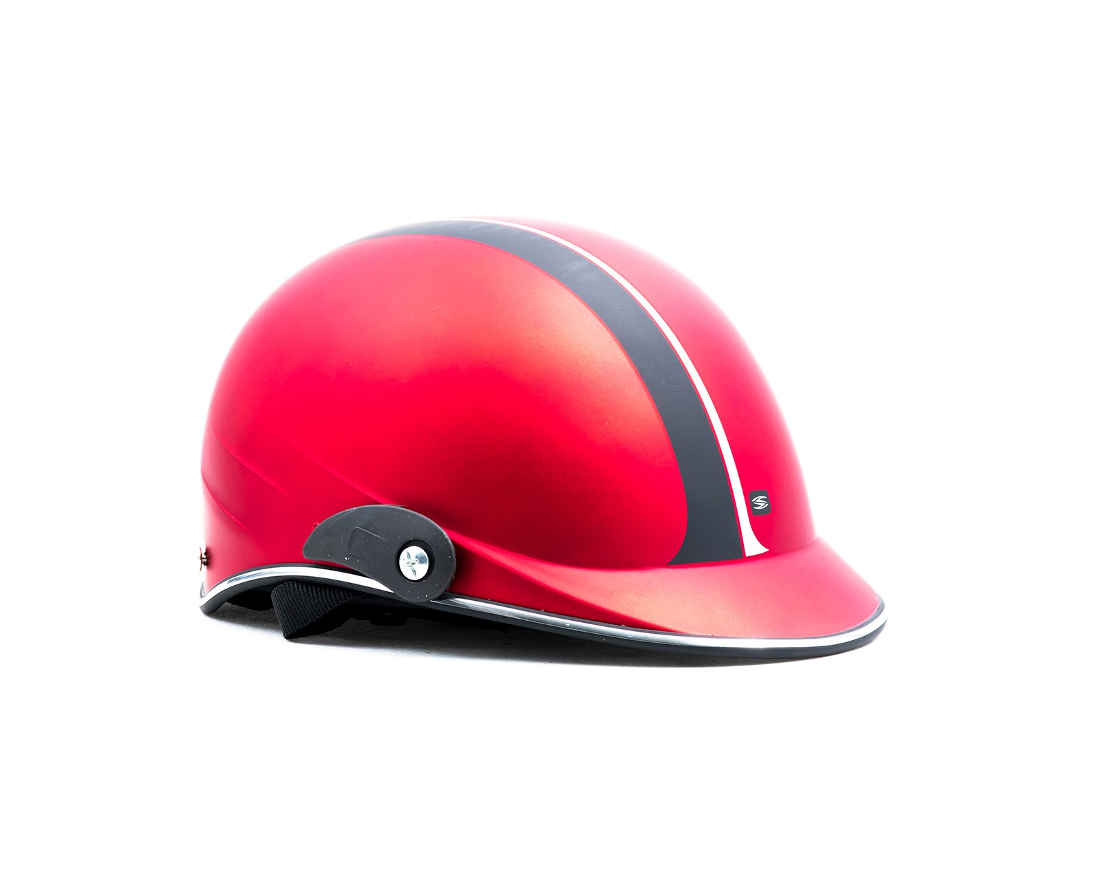 Casco Cachucha Para Moto Rojo $120