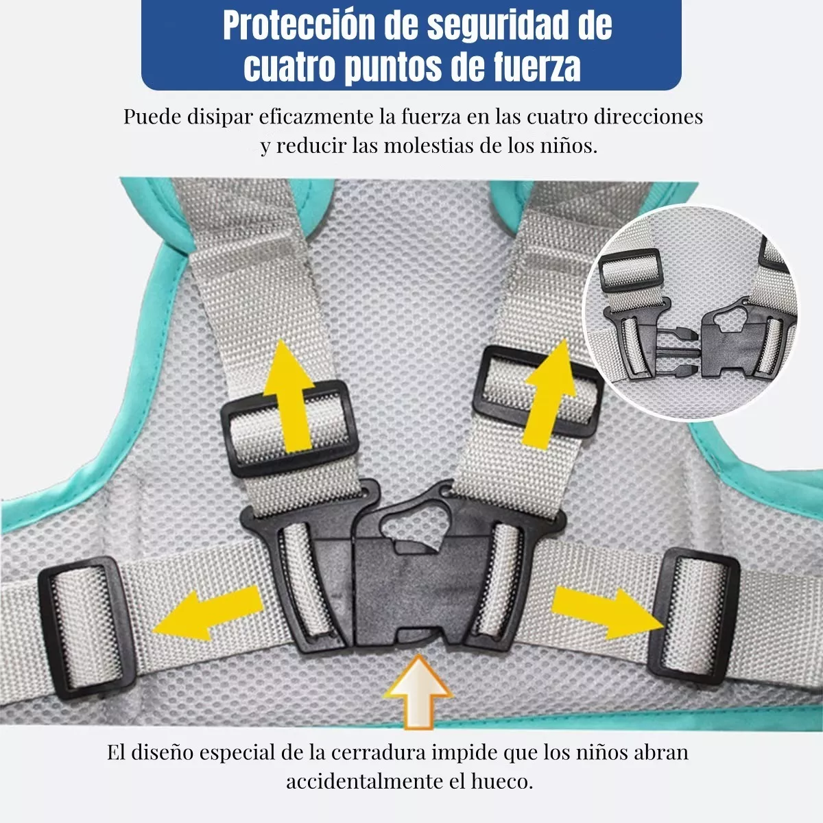 Foto 4 pulgar | Cinturón de Seguridad de Moto para Niño Eo Safe Imports ESI-12830 Verde