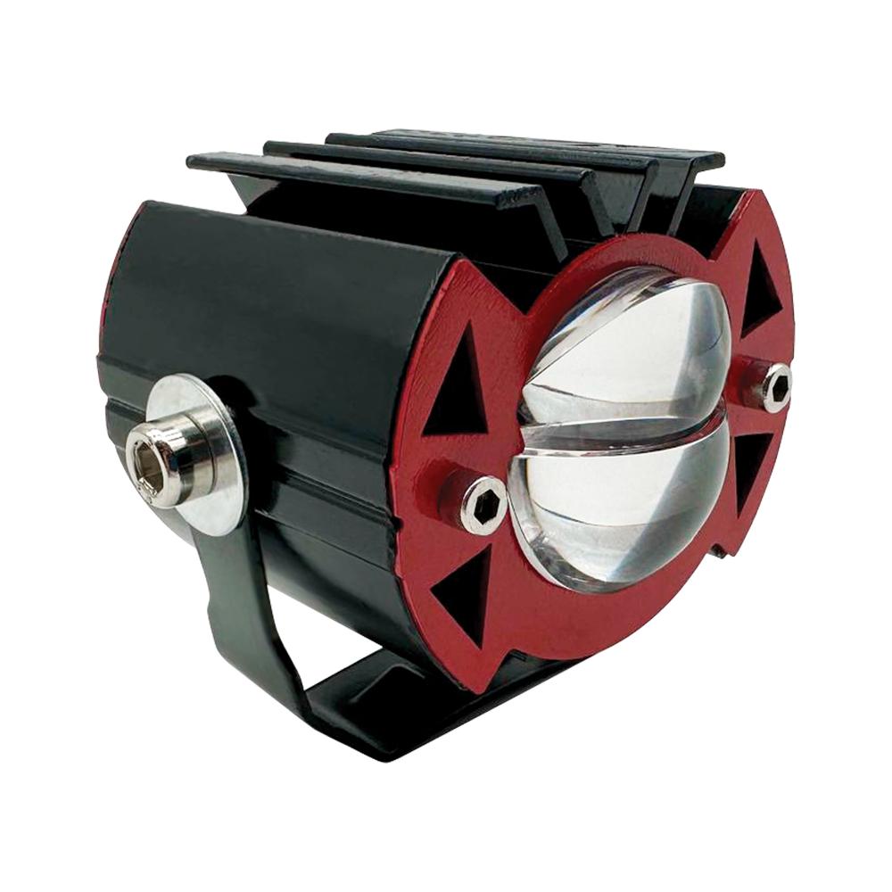 Faro Auxiliar Led Doble Ojo Para Moto Rasen.