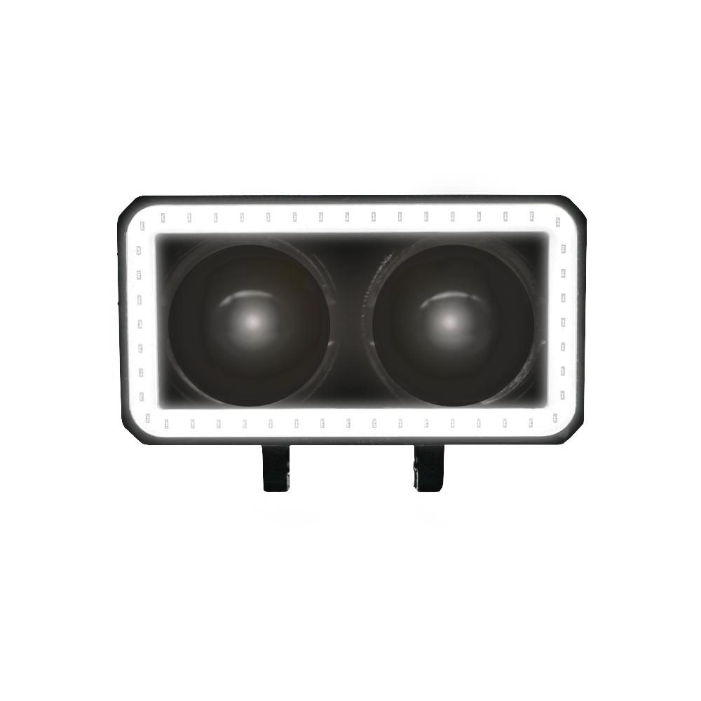 Foto 3 pulgar | Faro Auxiliar Led Rasen Para Moto Rectangular 2 Lupas
