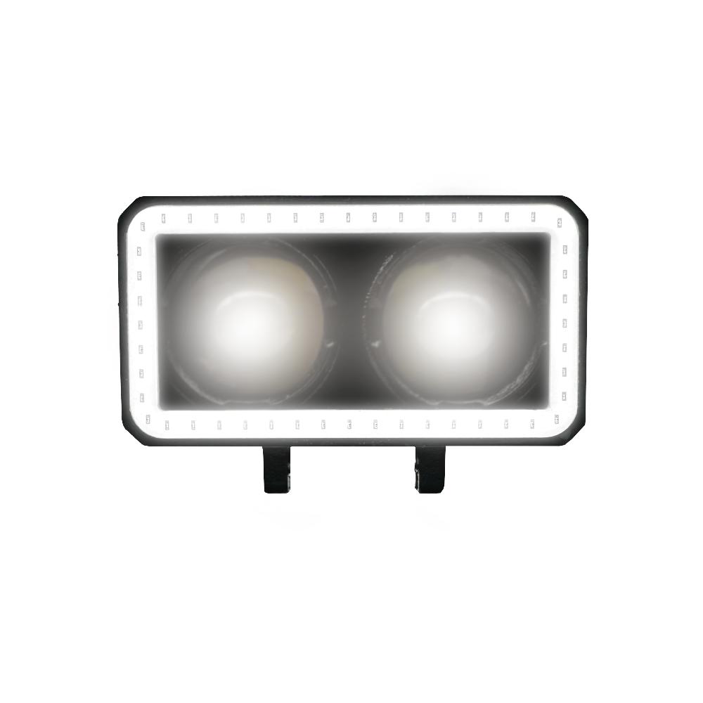 Foto 4 pulgar | Faro Auxiliar Led Rasen Para Moto Rectangular 2 Lupas
