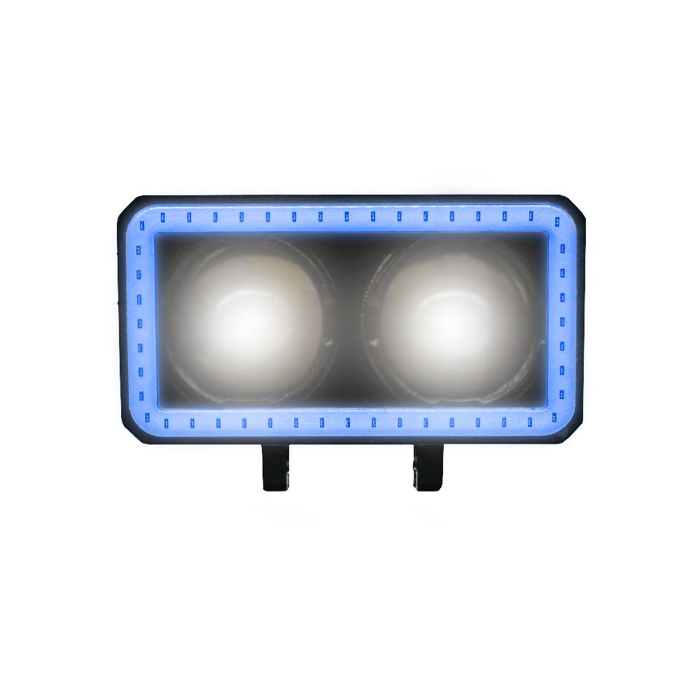 Foto 3 | Faro Auxiliar Led Rasen Para Moto Rectangular 2 Lupas