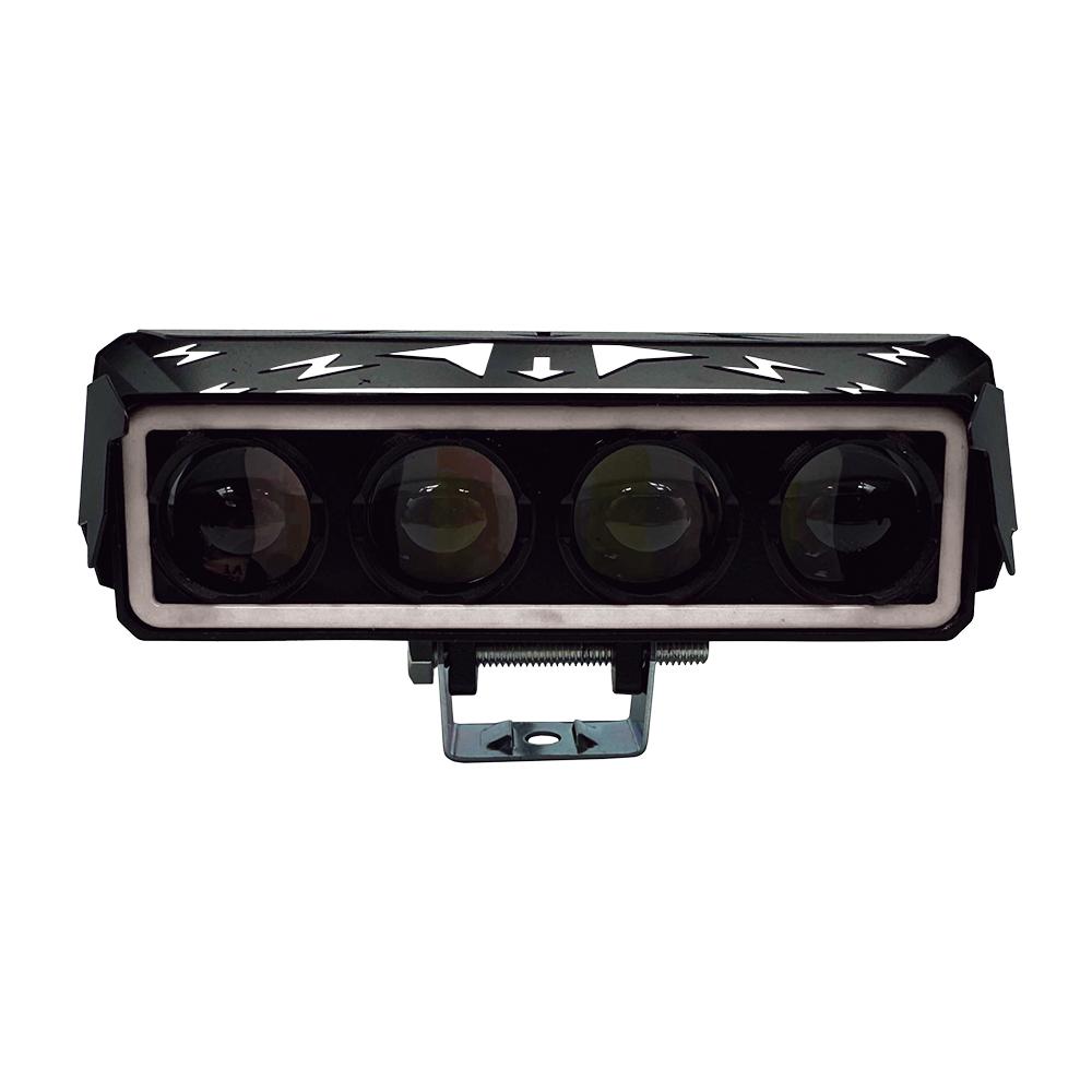 Faro Auxiliar Led Rasen Para Moto Rectangular 4 Lupas $309