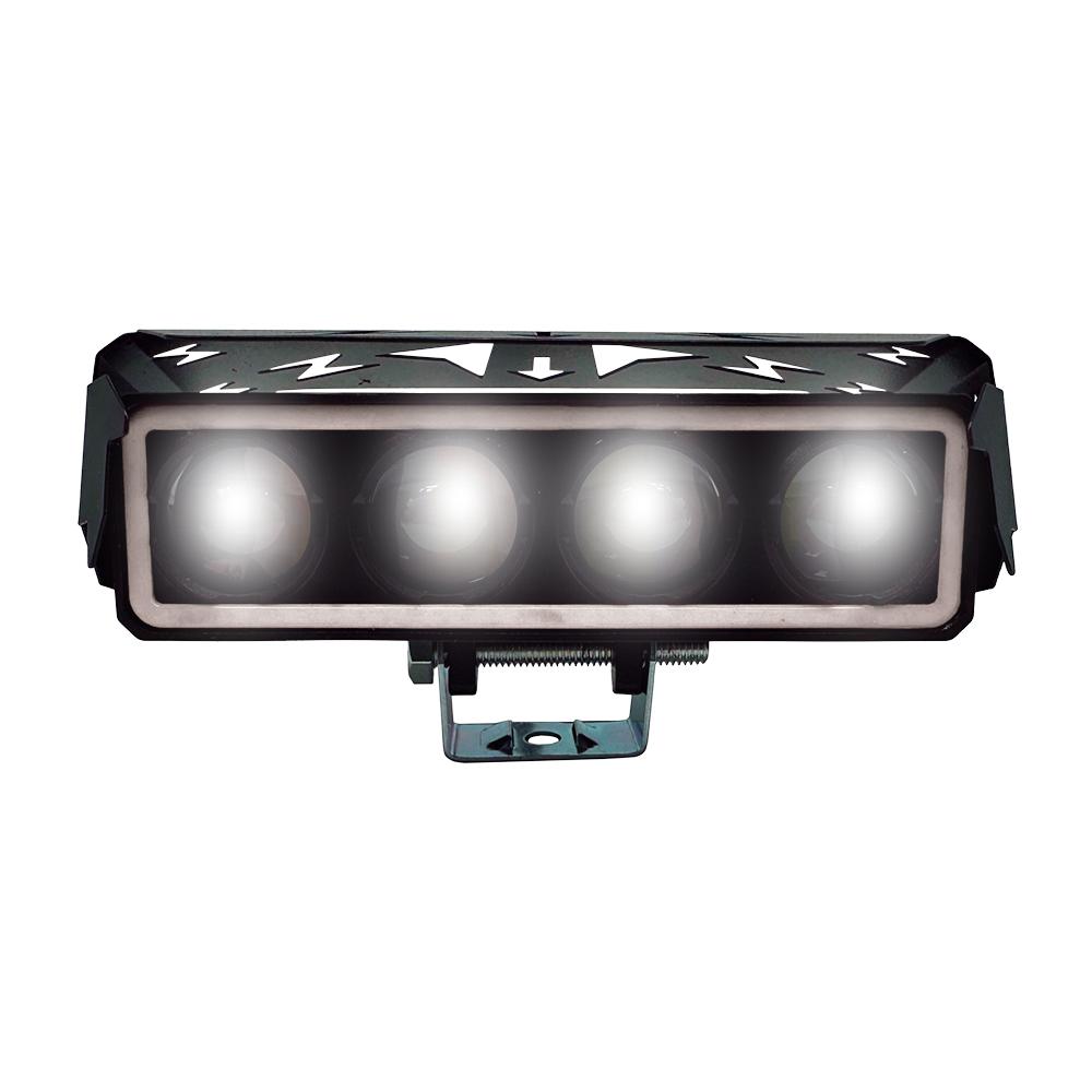 Foto 3 pulgar | Faro Auxiliar Led Rasen Para Moto Rectangular 4 Lupas