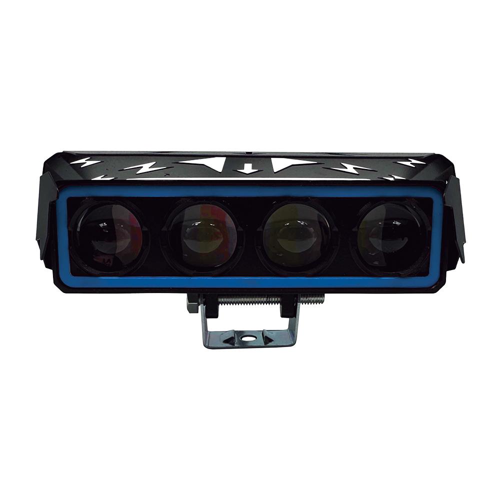 Foto 2 pulgar | Faro Auxiliar Led Rasen Para Moto Rectangular 4 Lupas