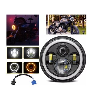 Foto 2 | Faro Universal Motocicle 7 Pulgadas Para Harley Honda Yamaha Eo Safe Imports Esi-3740-1 Negro