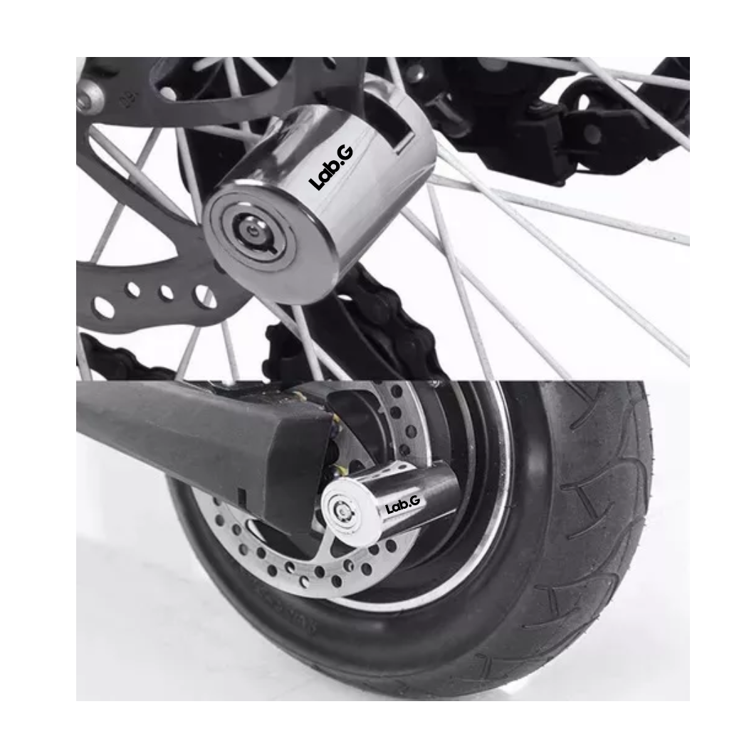 Foto 2 | Bloqueo De Freno De Disco De Motocicleta Lab.g Candado Universal Gris