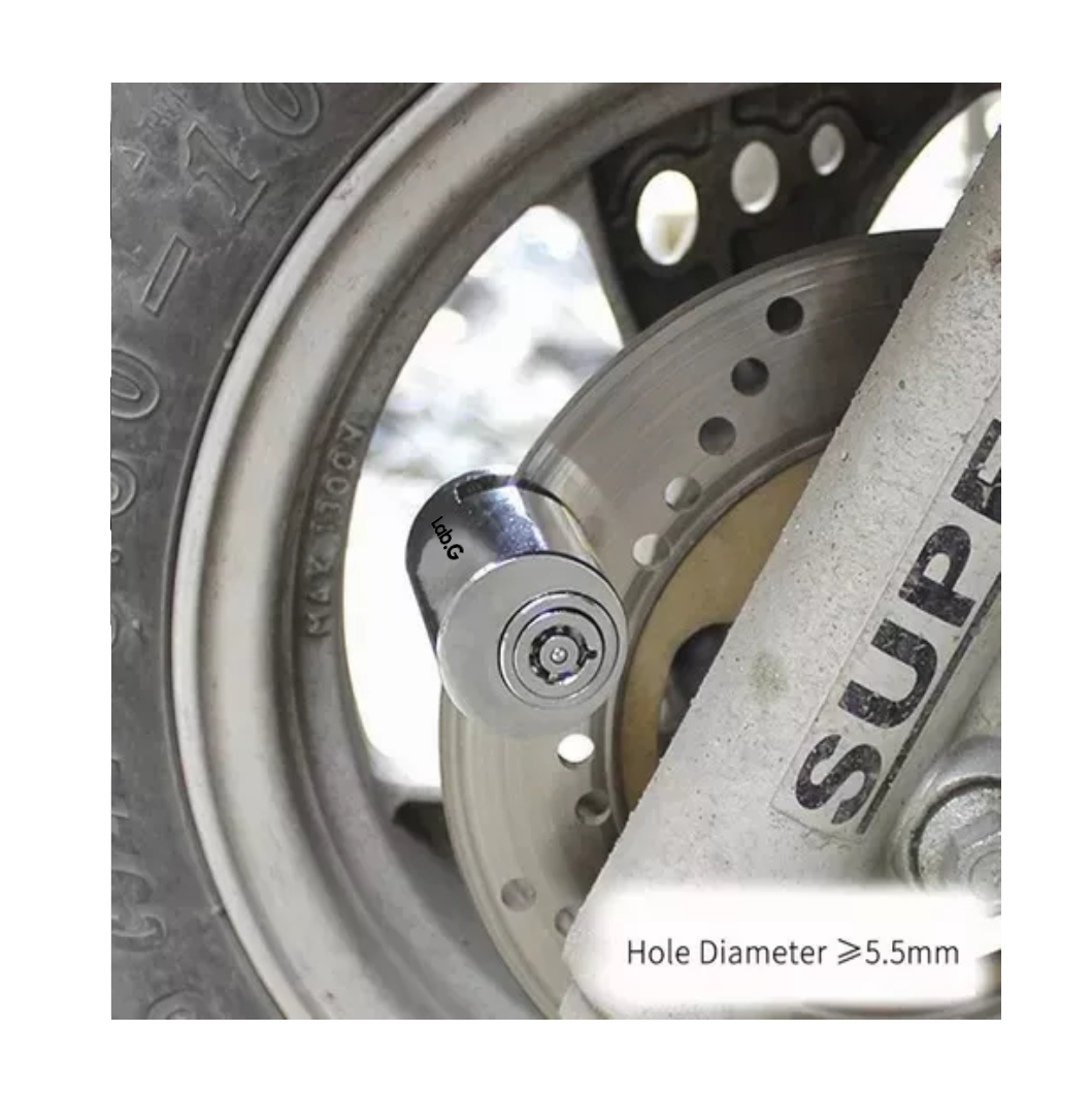 Foto 3 | Bloqueo De Freno De Disco De Motocicleta Lab.g Candado Universal Gris
