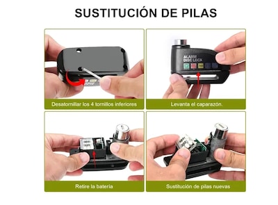 Foto 5 | Candado Xtellar Para Moto Con Alarma Y Doble Llave - Impermeable Y Resistente