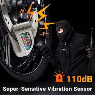 Foto 4 | Set De 3 Fundas Impermeables Para Moto Y 1 Candado Para Motocicleta Con Freno De Disco Y Alarma Impermeable