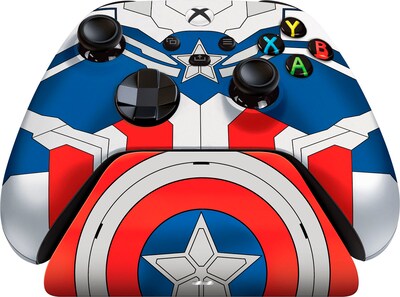 Foto 2 | Razer Control Inalámbrico Capitán América Y Soporte De Carga Rápida Para Xbox