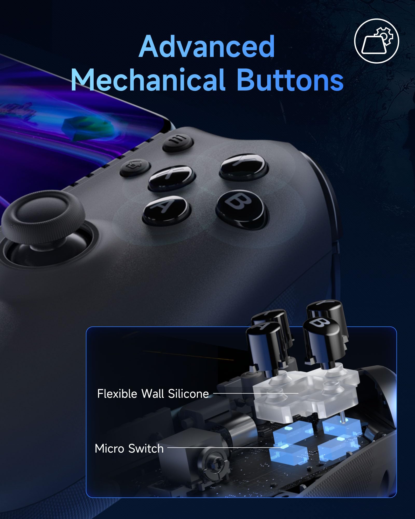 Foto 4 pulgar | Controlador de Juegos Móvil Bluetooth Easysmx M15 Serie 15 - Venta Internacional