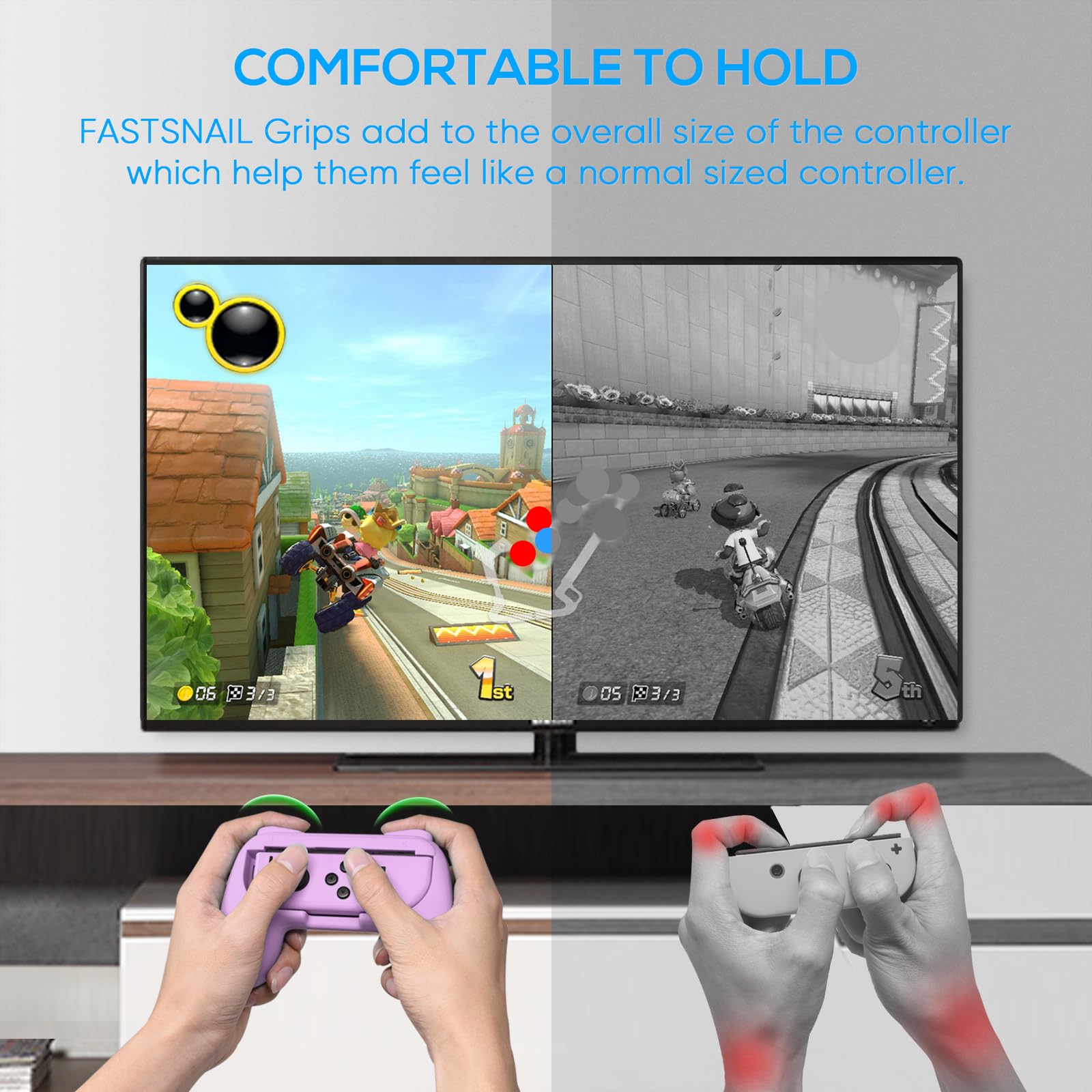 Foto 3 | Grips Fastsnail Es Compatible Con Los Joy-con De Nintendo Switch - Venta Internacional.