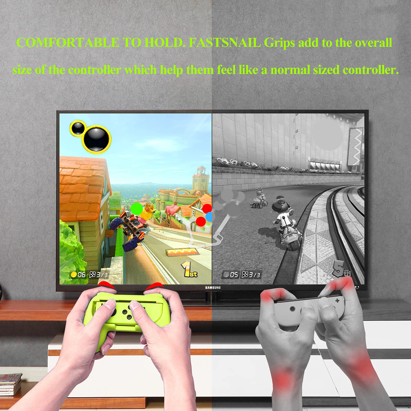 Foto 4 pulgar | Grips Fastsnail Compatible Con El Paquete Joy-con De Nintendo Switch 2 - Venta Internacional.