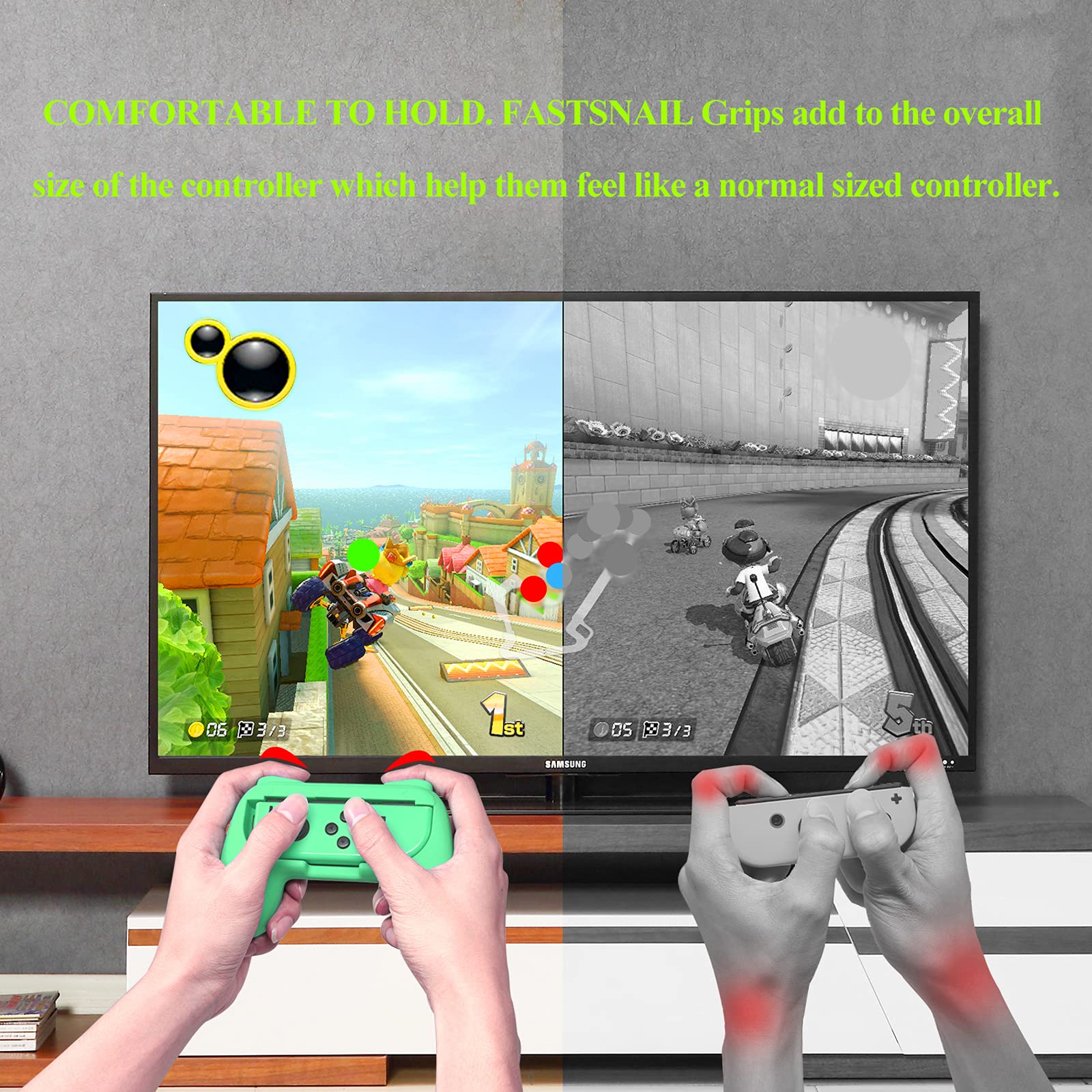 Foto 2 | Grips Fastsnail Es Compatible Con Los Joy-con De Nintendo Switch - Venta Internacional.