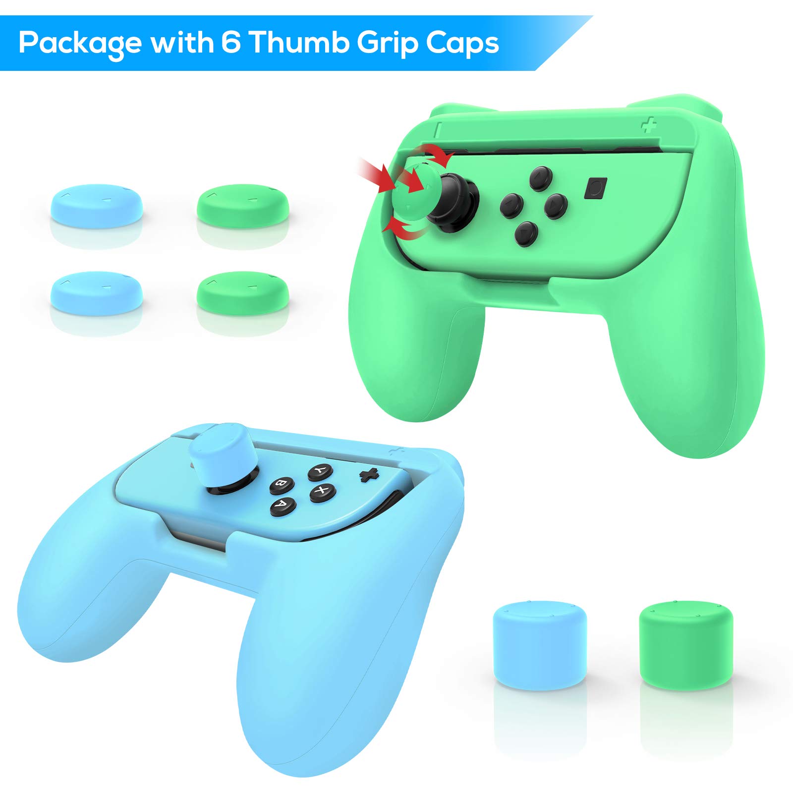Foto 5 | Grips Fastsnail Es Compatible Con Los Joy-con De Nintendo Switch - Venta Internacional.