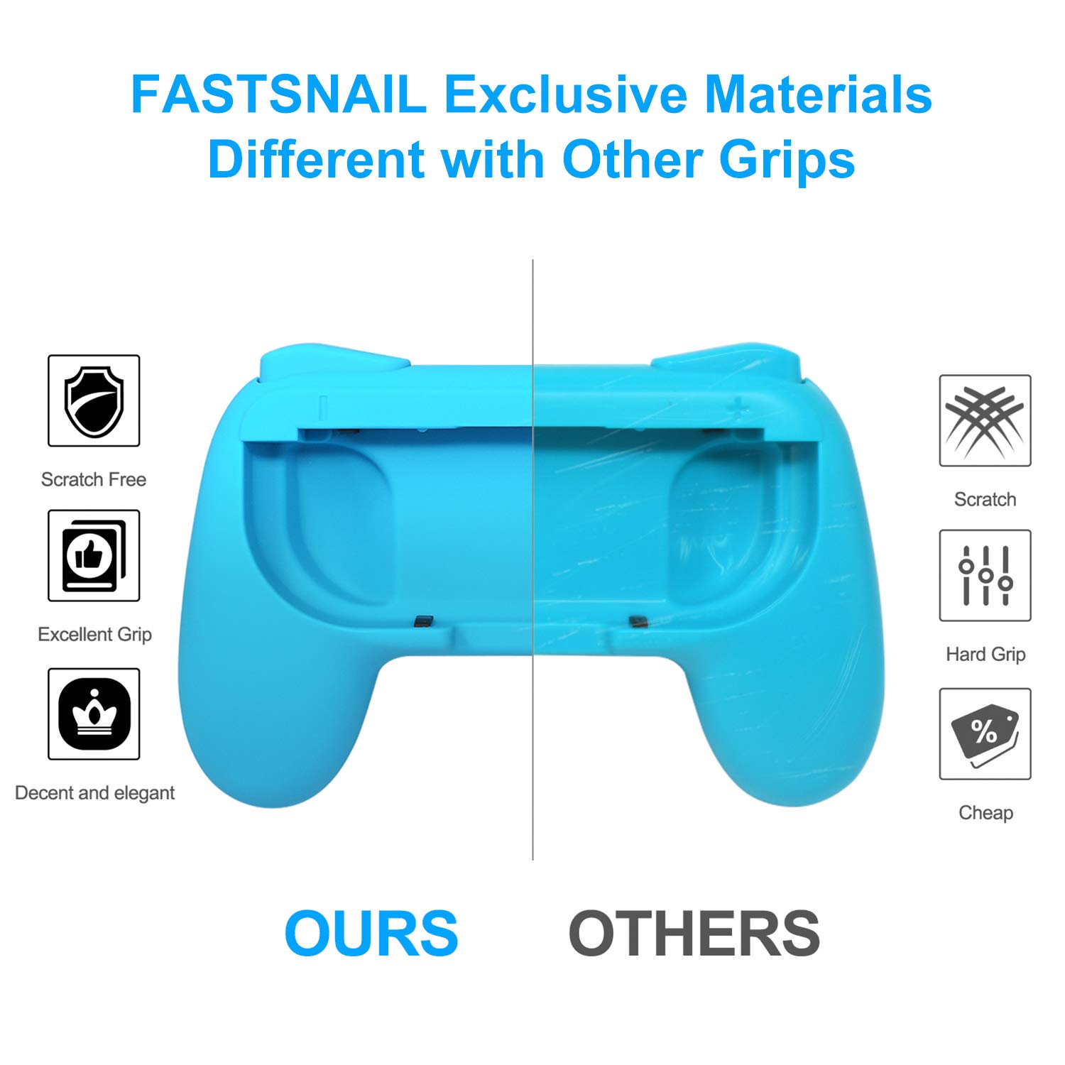Foto 3 pulgar | Grips Fastsnail Es Compatible Con Los Joy-con De Nintendo Switch - Venta Internacional.