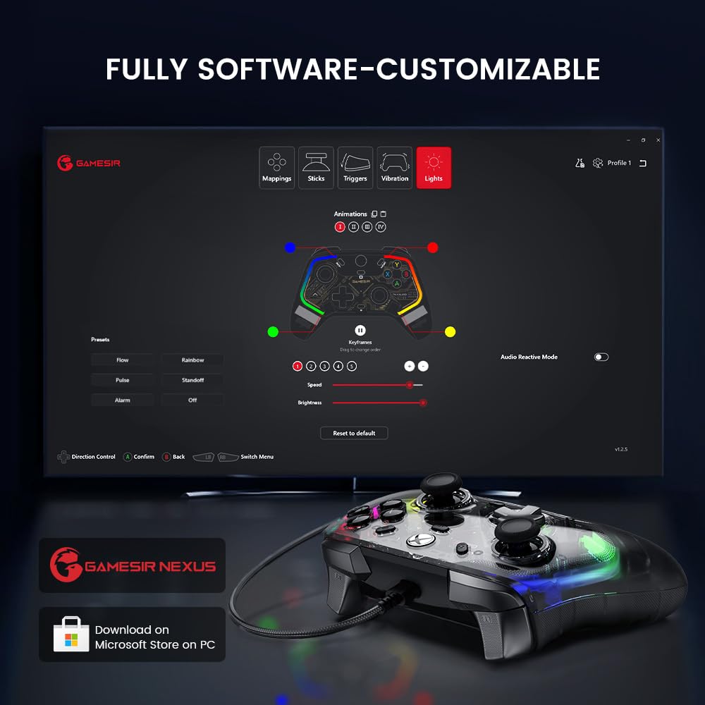 Foto 4 pulgar | Control Alámbrico para Xbox Series X|S/One Gamesir Negro