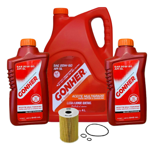 Foto 2 pulgar | Kit Cambio De Aceite Transporter 2014 2.0t Gonher 20w50