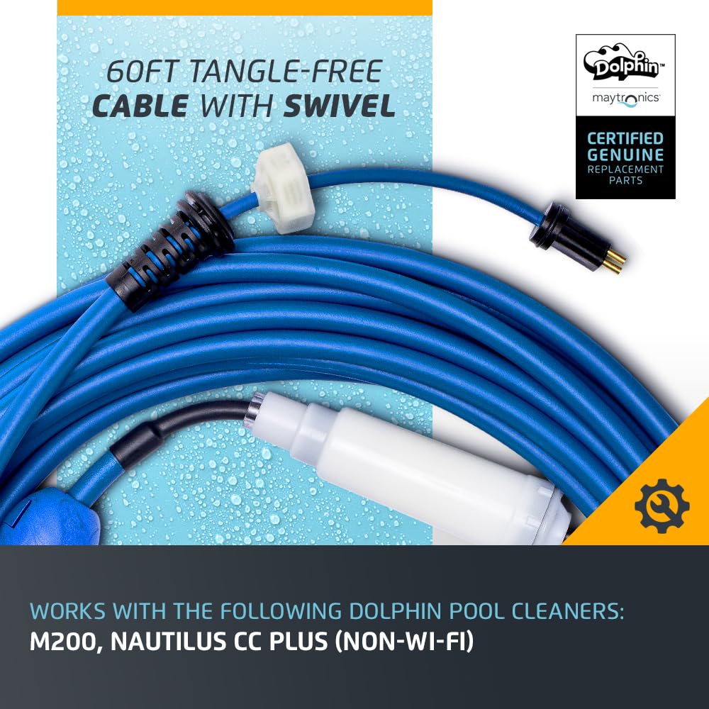 Foto 4 pulgar | Cable De Repuesto Dolphin Azul De 60 Pies Con Giratorio Para M200 - Venta Internacional.
