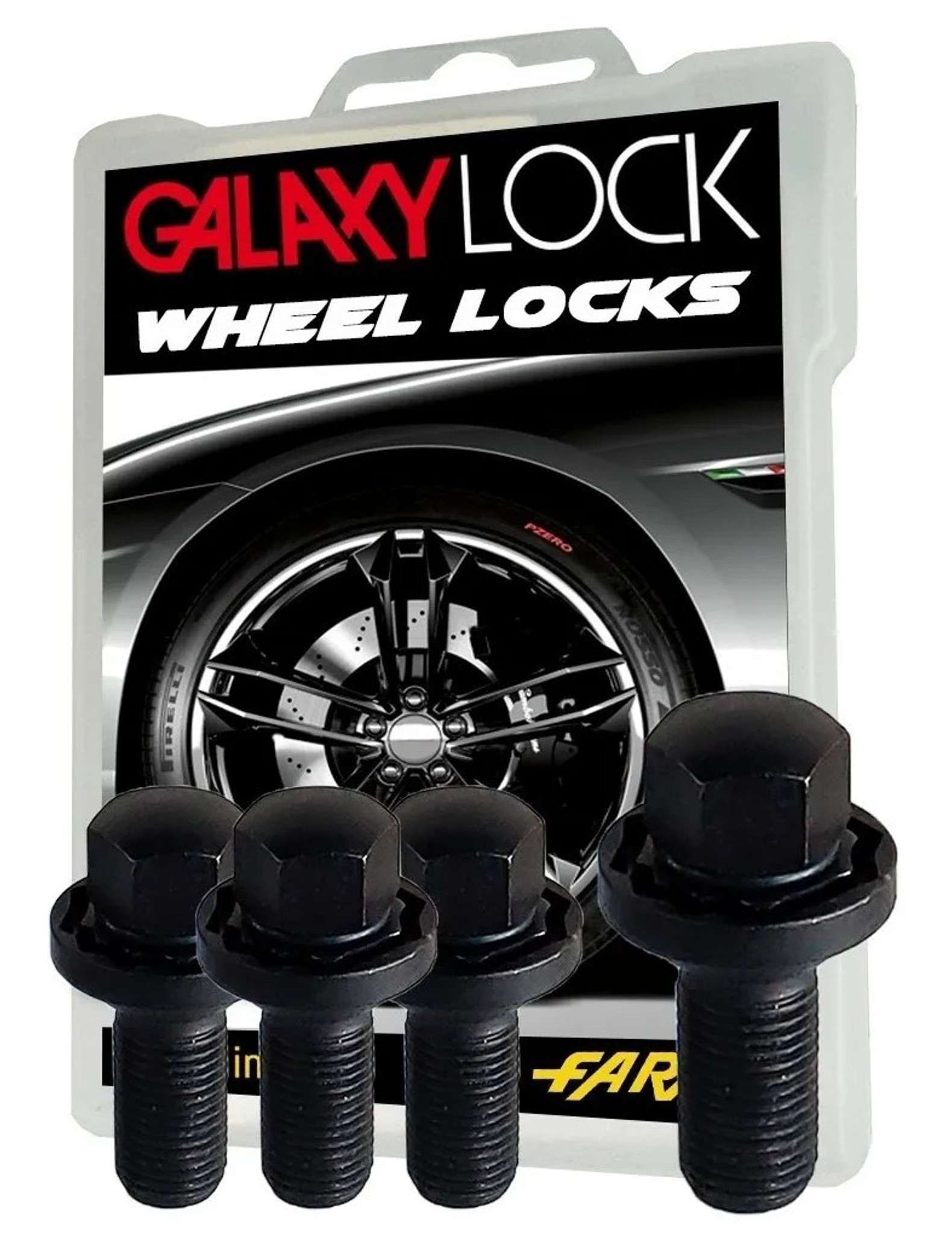 Foto 4 pulgar | Birlos de Seguridad Galaxylock para Audi con Rines de Aluminio color Negro