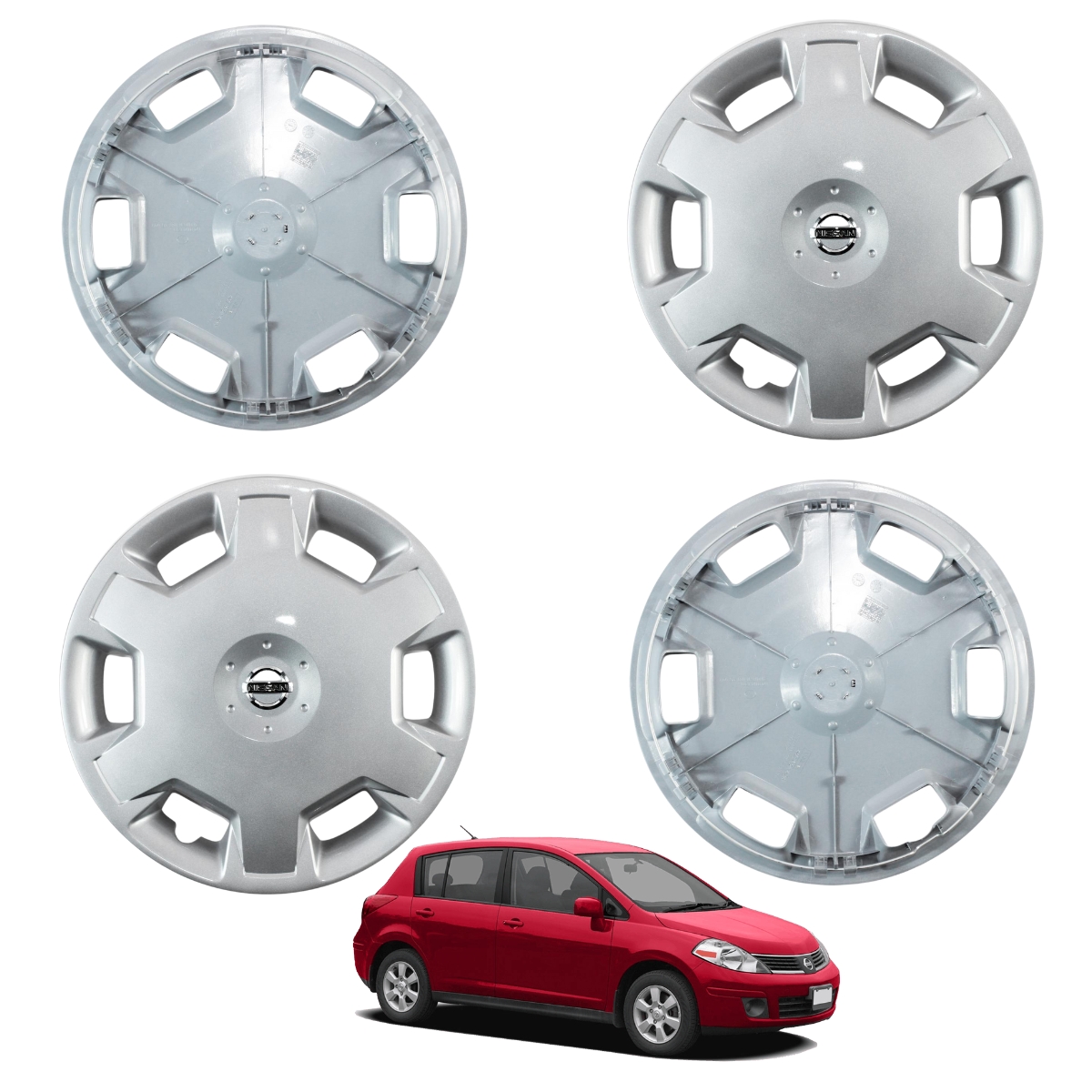 Foto 1 | Juego De 4 Tapones De Rueda Para Auto Nissan Tiida Hatch Back 2007-2009 Original