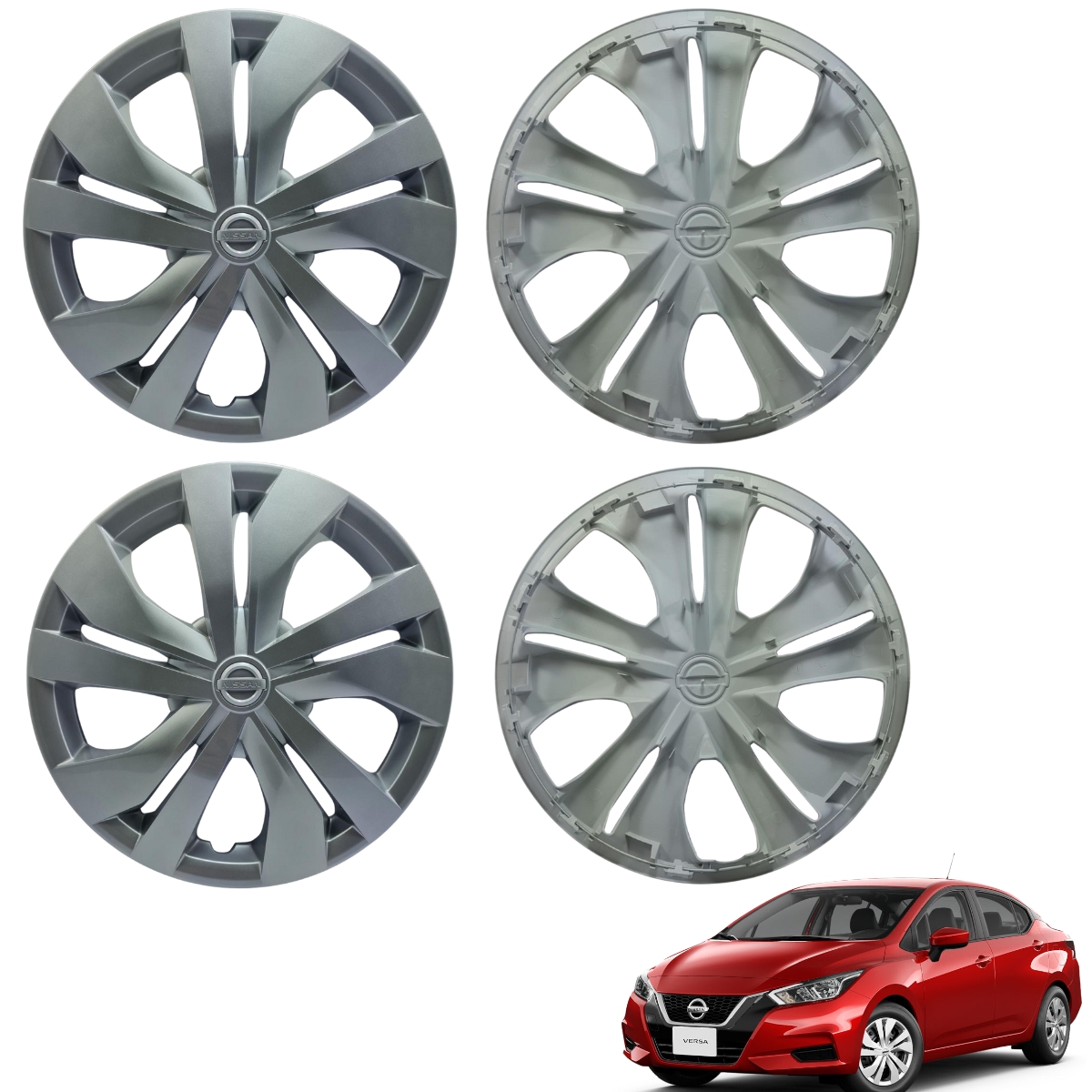 Foto 1 | Juego De 4 Tapones De Rueda Para Auto Nissan Versa 2020-2021 Original