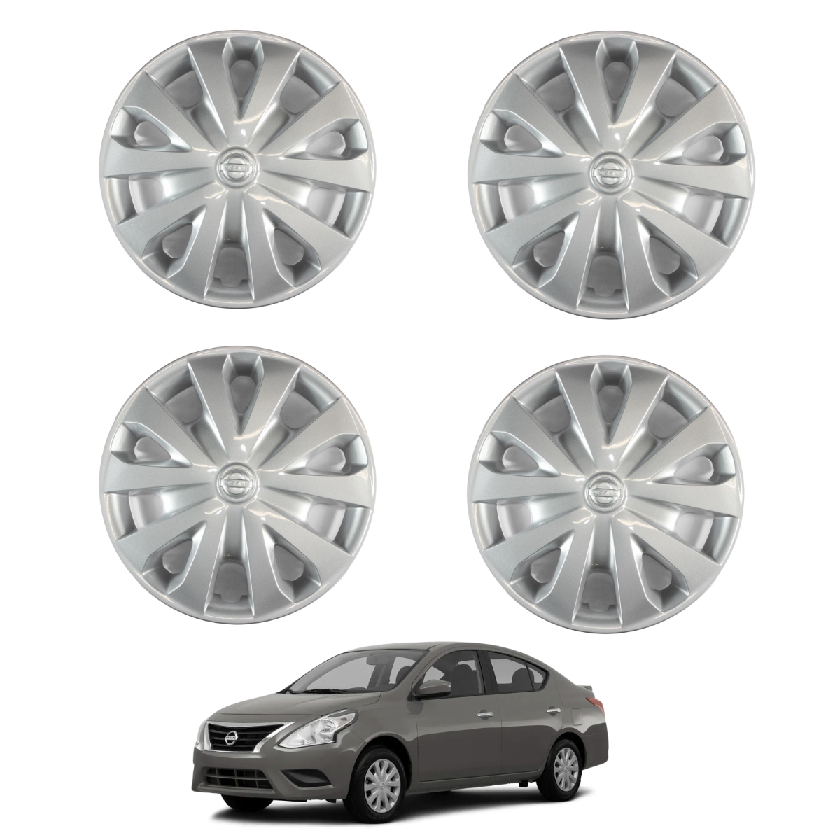Juego De 4 Tapones De Rueda Para Auto Nissan Versa 2011-2019 Original