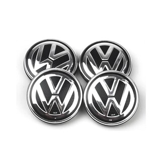 Foto 1 | 4 Tapas Centro De Rin Vw Jetta A6 A7 Bora Tiguan 65mm Lab.g Plata