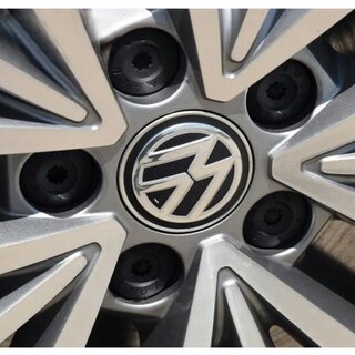 Foto 2 | 4 Tapas Centro De Rin Vw Jetta A6 A7 Bora Tiguan 65mm Lab.g Plata