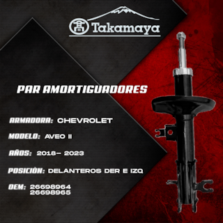 Foto 2 | Amortiguadores Delanteros Chevrolet Aveo Ii 2018-2023 1.5 L