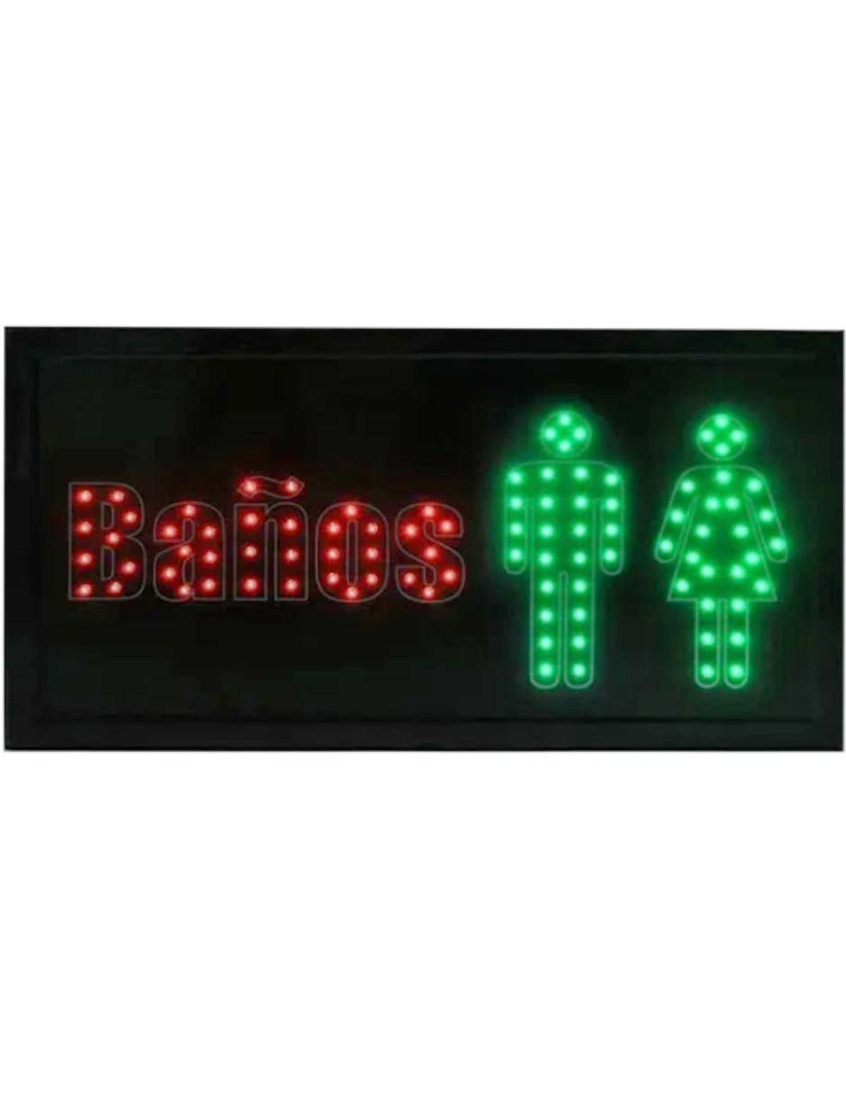 Foto 1 | Letrero LED Luminoso Master Baños Ml-let-banos